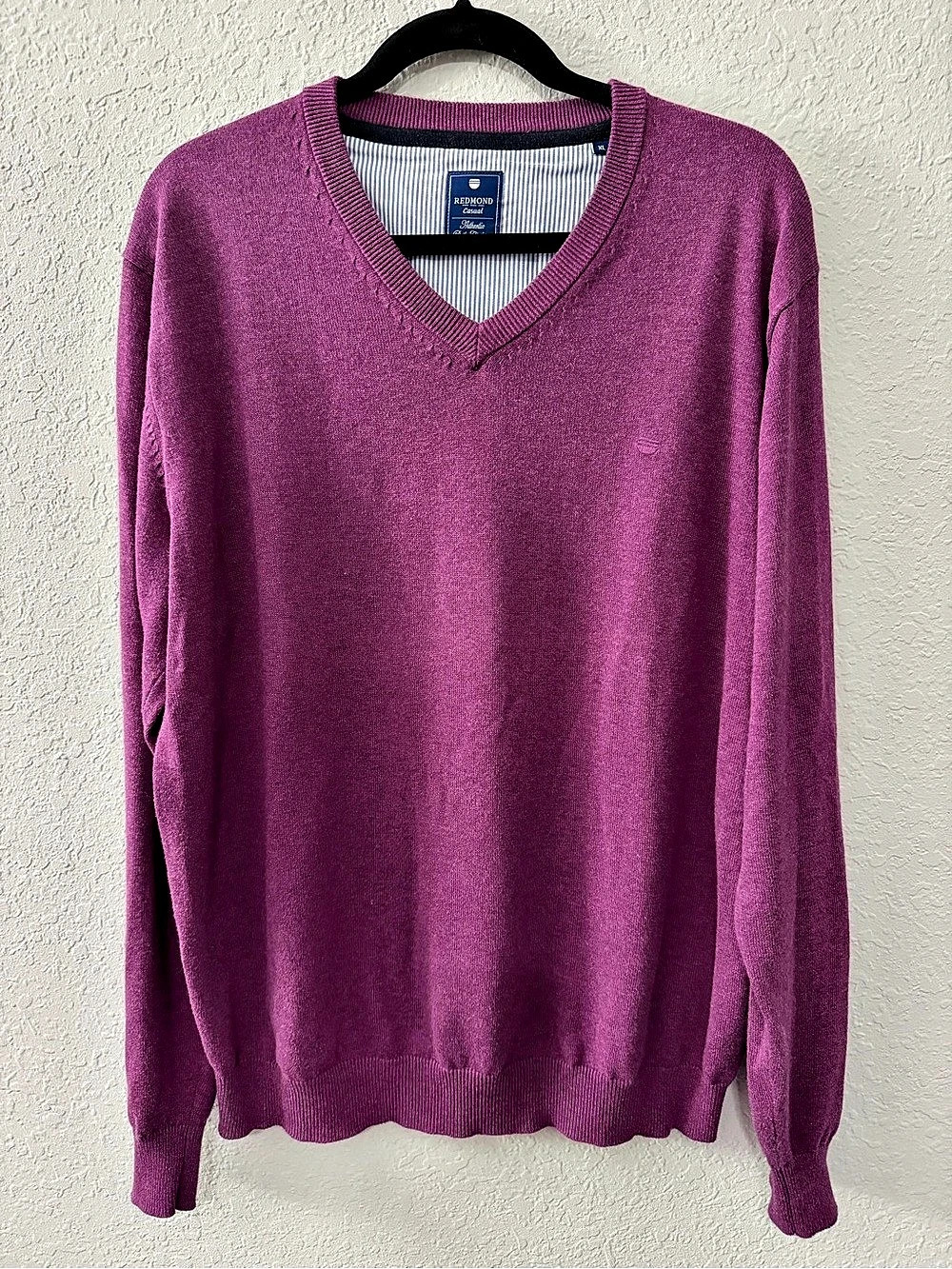 Redmond Men's Cotton V-Neck Sweater XL Like New